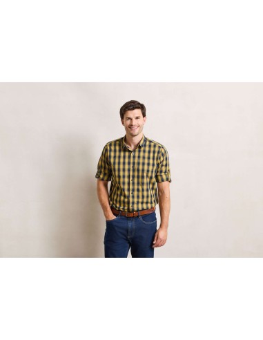 PRE-PR250-Mens Mulligan Check Cotton Long Sleeve Shirt